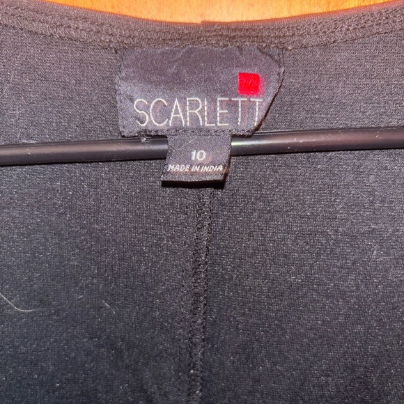 LOVINGLY WORN BLACK DRESS WITH GOLD STUDS - Picture 4 of 5